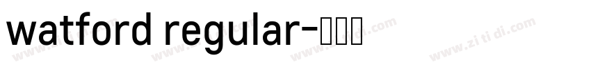 watford regular字体转换